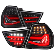 Load image into Gallery viewer, Spec-D LED Tail Lights BMW 325i 328i 330i 335i M3 E90 Sedan LCI (09-11) Sequential Signal Red / Chrome / Black Alternate Image