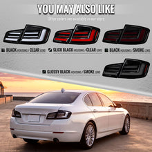 Load image into Gallery viewer, Spec-D LED Tail Lights for BMW M5 528i 535i 550i F10 Sedan (2011-2013) Sequential Signals - Black with Red or White Bars Alternate Image