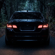 Load image into Gallery viewer, Spec-D LED Tail Lights for BMW M5 528i 535i 550i F10 Sedan (2011-2013) Sequential Signals - Black with Red or White Bars Alternate Image