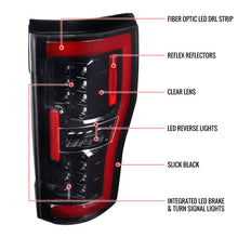 Load image into Gallery viewer, Spec-D Full LED Tail Lights Ford F250/ F350/ F450/ F550 Super Duty (2017-2019) LED Bar - Black or Chrome Alternate Image