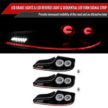Load image into Gallery viewer, Spec-D Tail Lights Infiniti G35 Coupe (03-07) LED Sequential w/ Breathing Light Effect Alternate Image