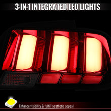 Load image into Gallery viewer, Spec-D LED Tail Lights for Ford Mustang S197 (2005-2009) Clear or Red Lens - Clear Lens Alternate Image
