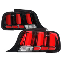 Load image into Gallery viewer, Spec-D LED Tail Lights for Ford Mustang S197 (2005-2009) Clear or Red Lens - Red Lens Alternate Image