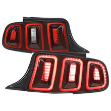 Load image into Gallery viewer, Spec-D LED Tail Lights for Ford Mustang S197 (2010-2014) with Sequential Turn Signals - Clear or Red Lens - Black Housing with Red Lens Alternate Image
