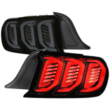 Load image into Gallery viewer, Spec-D Tail Lights Ford Mustang S550 (2015-2023) Sequential Full LED - Clear / Smoked / Red Lens Alternate Image