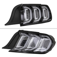 Load image into Gallery viewer, Spec-D Tail Lights Ford Mustang S550 (2015-2023) Sequential Full LED - Clear / Smoked / Red Lens Alternate Image