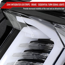Load image into Gallery viewer, Spec-D Tail Lights Ford Mustang S550 (2015-2023) Sequential Full LED - Clear / Smoked / Red Lens Alternate Image