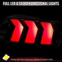 Load image into Gallery viewer, Spec-D Tail Lights for Ford Mustang S650 (2024-2026) Sequential Full LED - Clear or Smoked Lens Alternate Image