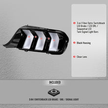 Load image into Gallery viewer, Spec-D Tail Lights for Ford Mustang S650 (2024-2026) Sequential Full LED - Clear or Smoked Lens Alternate Image