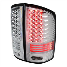 Load image into Gallery viewer, Spec-D LED Tail Lights Dodge Ram (2002-2006) Black / Chrome / Red / Gloss - Chrome /Clear Lens - V2 Alternate Image