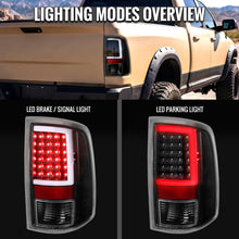 Load image into Gallery viewer, Spec-D Full LED Tail Lights Ram 1500 (09-18) 2500 3500 (10-18) C Bar or Figure 8 Style Alternate Image