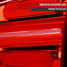 Load image into Gallery viewer, Spec-D Tail Lights Hyundai Tucson (2016-2018) Fiber Optic Full LED Chrome w/ Red Lens Alternate Image