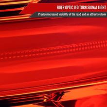 Load image into Gallery viewer, Spec-D Tail Lights Hyundai Tucson (2016-2018) Fiber Optic Full LED Chrome w/ Red Lens Alternate Image