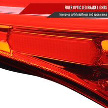Load image into Gallery viewer, Spec-D Tail Lights Hyundai Tucson (2016-2018) Fiber Optic Full LED Chrome w/ Red Lens Alternate Image