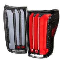 Load image into Gallery viewer, Spec-D Tail Lights Toyota Tundra (2007-2013) Full LED w/ Sequential Turn Signal Black or Smoked - Matte Black w/ Clear Lens &amp; White LED Alternate Image