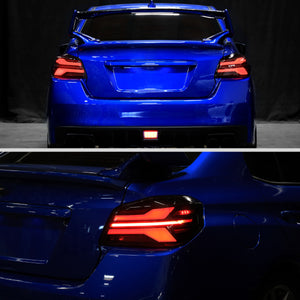 Spec-D Tail Lights Subaru WRX & STI (15-21) Sequential LED - TR or Bar Style / Black or Chrome