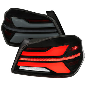 Spec-D Tail Lights Subaru WRX & STI (15-21) Sequential LED - TR or Bar Style / Black or Chrome