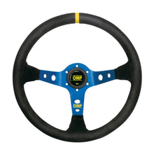 Load image into Gallery viewer, OMP Corsica Scamosciato Dish Spoke Steering Wheel [Suede Rim] Blue or Black Alternate Image
