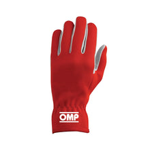 Load image into Gallery viewer, OMP New Rally Short Suede Leather Gloves [Unpadded] Black / Red / Blue Alternate Image