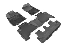 Load image into Gallery viewer, 3D MAXpider Floor Mats Toyota 4Runner 7 Seater Seater (13-24) All-Weather Kagu Series Black - Front / Second / Third Row Alternate Image