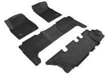 Load image into Gallery viewer, 3D MAXpider Floor Mats Nissan Armada (17-18) All-Weather Kagu Series Black - Front / Second / Third Row Alternate Image