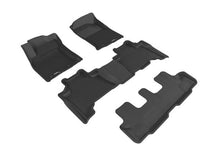 Load image into Gallery viewer, 3D MAXpider Floor Mats Lexus GX460 (14-23) All-Weather Kagu Series Black - Front / Second / Third Row - Complete Set Alternate Image