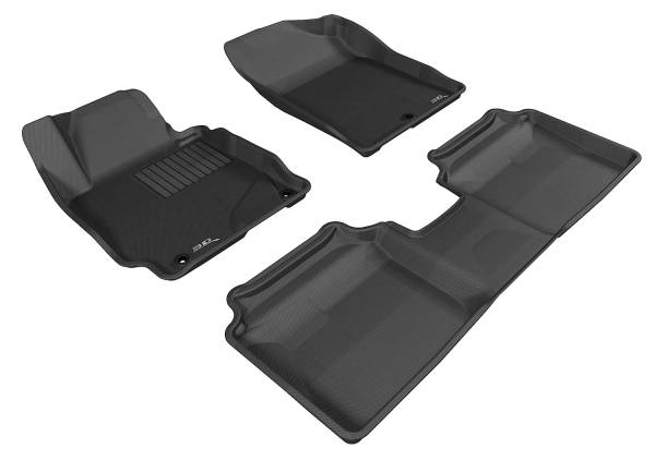 3D MAXpider KAGU 2nd Row Floormats - Black | 2011-2013 Hyundai Elantra (L1HY02121509)