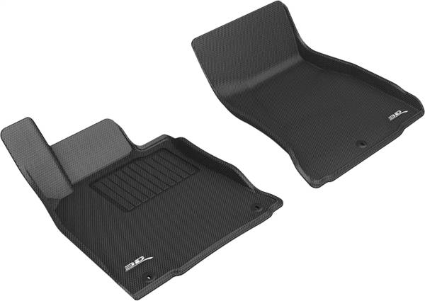 3D MAXpider Floor Mats Genesis G70 RWD (19-23) All-Weather Kagu Series Black - Front or Second Row