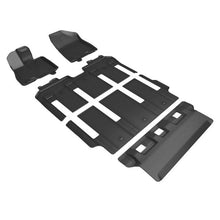 Load image into Gallery viewer, 3D MAXpider Floor Mats Toyota Sienna 7 / 8 Seater (21-24) All-Weather Kagu Series Black - Front / Second / Third Row - 7 Seaters / Complete Set Alternate Image