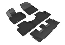 Load image into Gallery viewer, 3D MAXpider Floor Mats Hyundai Palisade 8 Seater (20-24) All-Weather Kagu Series - Front / Second / Third Row - Complete Set Alternate Image