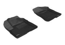Load image into Gallery viewer, 3D MAXpider Floor Mats Kia Sorento 7 Seater (11-13) All-Weather Kagu Series Black - Front / Second / Third Row - Front Row Alternate Image