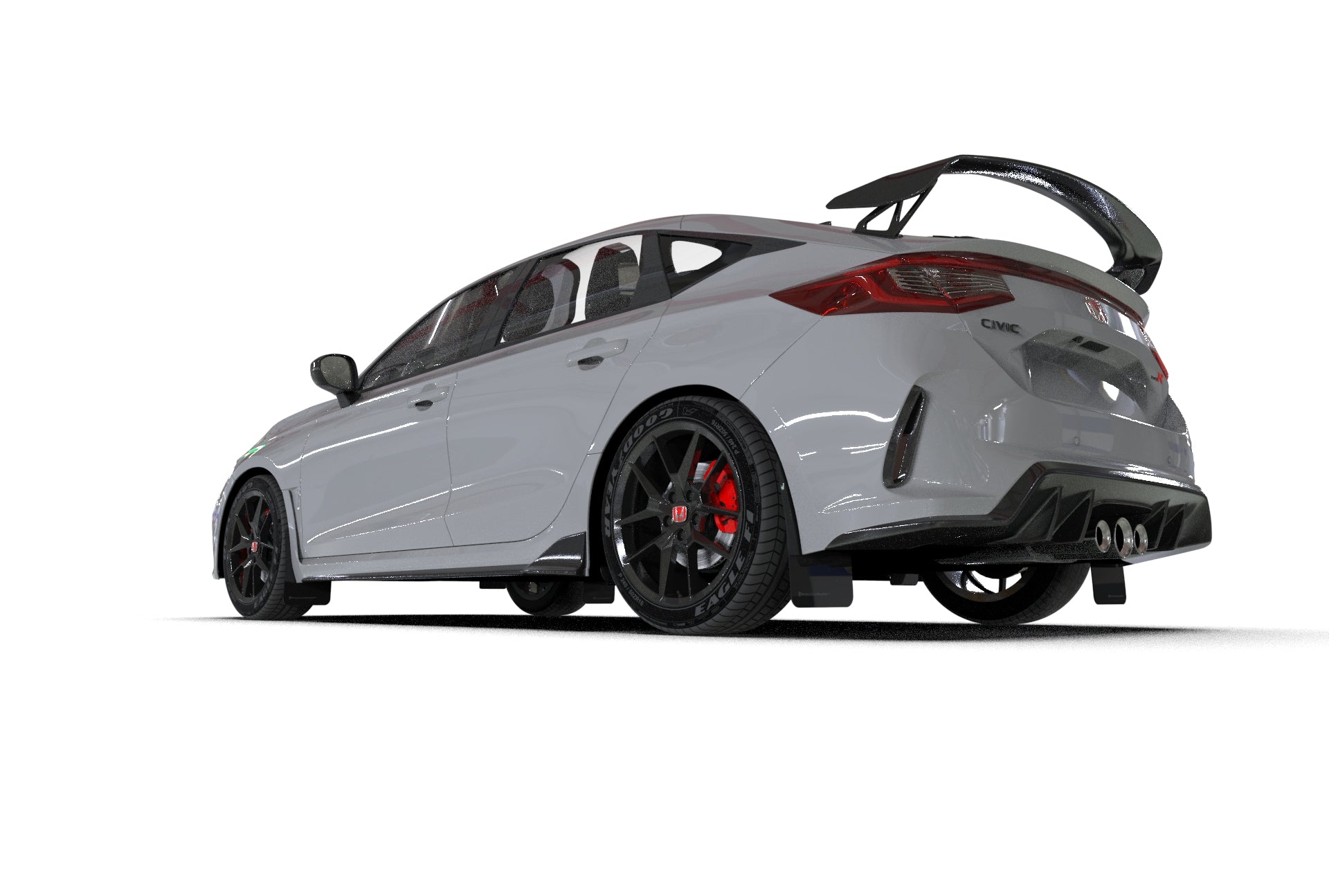 Fl5 Rally Armor Rally Armor Mud Flaps Honda Civic Type-R FL5 (2023-2025) Black / Red