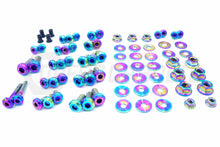 Load image into Gallery viewer, Fast Turn Fittings Engine Bay Hardware Kit for Mitsubishi Lancer Evo VIII (2003-2005) Titanium Stage 2 - Black / Blue / Gold / Polished / Purple / Cosmic Burn / Oil Slick Alternate Image