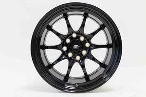 MST MT11 Wheels (15x9 4x100/4x114.3 +0 Offset) Gloss Black or Silver w/ Machined Lip