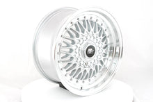 Load image into Gallery viewer, MST MT13 Wheels (16x8.0 5x100/5x114.3 +20 Offset) Machined Lip Black w/ Gold Rivets or Silver with Chrome Rivets - Silver w/Machined Lip Chrome Rivets Alternate Image