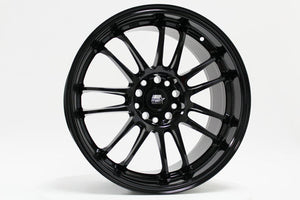 MST MT45 Wheels (18x8.5 5x114.3 +38 Offset) Glossy Black / Silver