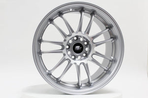 MST MT45 Wheels (18x8.5 5x114.3 +38 Offset) Glossy Black / Silver