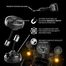 Load image into Gallery viewer, XKGlow Pro Series MotoTurnz Led Turn Signal Inserts (Harley Davidson) [1156/ 1157] Bullet/ Flat Style Front or Rear - 1156 / Bullet / Front Alternate Image