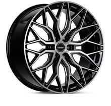 Load image into Gallery viewer, Vossen HF6-3 Wheels (22x9.5 / 6x135 / +20 Offset / Deep Face / 87.1) Black/ Gunmetal/ Silver Polished Finish - Brushed Gloss Alternate Image