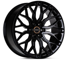 Load image into Gallery viewer, Vossen HF6-3 Wheels (20x9.5 6x139.7 / 15 Offset / Deep Face / 106.1) [Black] Brushed / Gloss / Satin Finish - Black Gloss Black Alternate Image