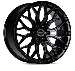 Vossen HF6-3 Wheels (24x10 / 6x135 / ET25 Offset/ Deep Face / 87.1) Black/ Gunmetal/ Silver Polished Finish