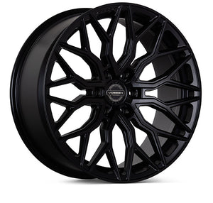 Vossen HF6-3 Wheels (24x10 / 6x135 / ET25 Offset/ Deep Face / 87.1) Black/ Gunmetal/ Silver Polished Finish