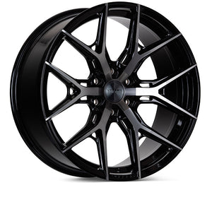 Vossen HF6-4 Wheels (22x10/ 6x139.7/ ET-18 Offset / Super Deep Face / 106.1) Black / Gunmetal / Bronze Finish