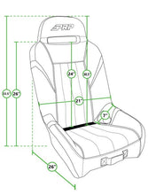 Load image into Gallery viewer, PRP X Shreddy Collab GT/S.E. Suspension Seat (Fixed Back) w/ Multiple Finish Options - Black / Teal / Pink Alternate Image
