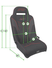 Load image into Gallery viewer, PRP RST Rear Suspension Seat Polaris RZR (16-22) [Fixed Back] Multiple Color Options Alternate Image