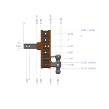 Load image into Gallery viewer, Gen-Y Hitch Mega Duty 16K Drop Hitch (2″ Offset Shank) 2.5" Rise, 5″ Drop / 2.5″ Rise 7.5″ Drop / 5″ Rise ,7.5″ Drop - 2.5" Rise/ 5″ Drop / Hitch Only Alternate Image