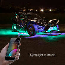 Load image into Gallery viewer, XKGlow LED Underglow Light Kit (Polaris Slingshot) w/ XKCHROME Smartphone App Controller - Standard or Advance Alternate Image
