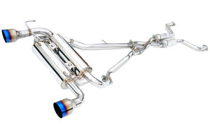 Invidia R400 Gemini Exhaust Infiniti G37 Coupe (08-13) Catback w/ Single Layer or Rolled Dual Polished or Titanium Burnt Blue Tips