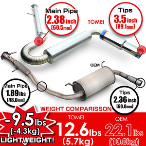 Tomei Exhaust Mazda Miata NA (1990-1997) Expreme Ti Full Titanium