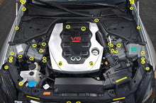 Load image into Gallery viewer, Fast Turn Fittings Engine Bay Kit for Infiniti G35 Coupe / Sedan (2003-2007) Titanium - Purple / Black / Blue / Cosmic Burn / Gold / Oil Slick / Polished Alternate Image